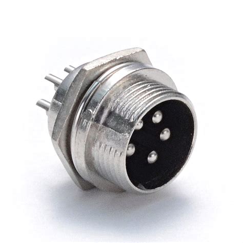 Seismic Audio New 5 Pin Male Din Panel Connector Aviation Plug 5p