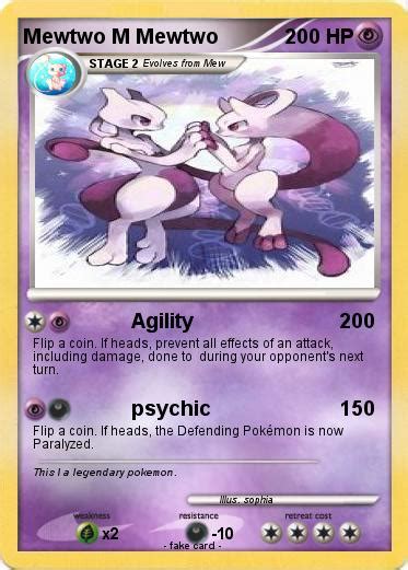 Pokémon Mewtwo M Mewtwo Agility My Pokemon Card