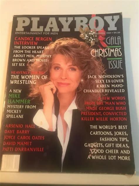 Playboy Magazine December Candice Bergen Interview Women Of