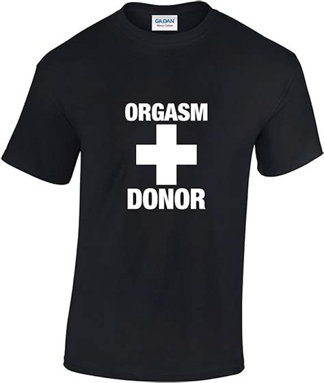 rinsed orgasm donor t shirt uk clothing