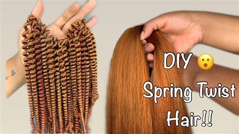 Diy Springpassion Twist Hair Out Of Braiding Hair Youtube