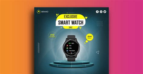 Smart Watch Sale Social Media Post Instagram Post Banner Template