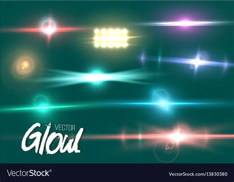 Lens Flare Effect Royalty Free Vector Image Vectorstock