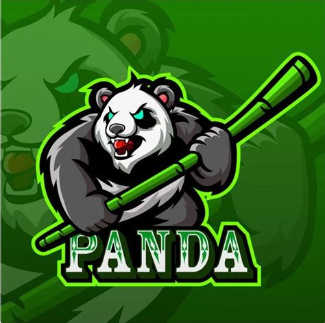 Premium Vector Panda Esport Mascot Logo Team Logo Design Logo