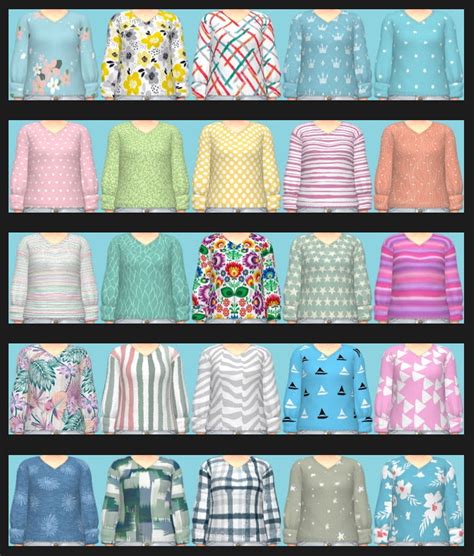 Tiny Living Shirt Recolors At Annetts Sims 4 Welt The Sims 4 Catalog