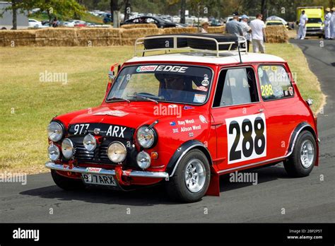 Ray West In His 1962 Morris Mini Cooper Rally Car Fully Updated And