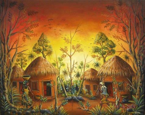 All Angu Walters Paintings Art Cameroon African Paintings
