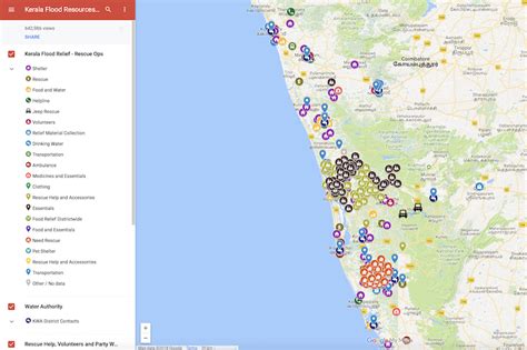 Click here for the kmz map. Kerala Floods: Facebook, Google, Twitter other Tech companies helping