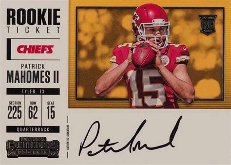 Top Patrick Mahomes Rookie Cards To Collect Signature Cards Cards