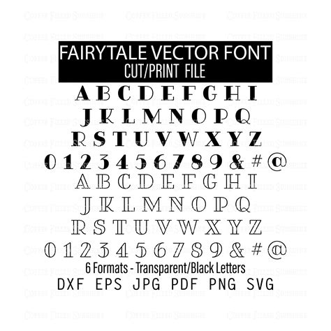 Fairytale Font Vector Svg Letters Cricut Cut File Etsy