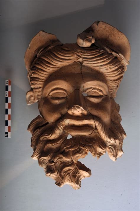 Archaeologists Uncover A 2400 Year Old Terracotta Dionysus Mask
