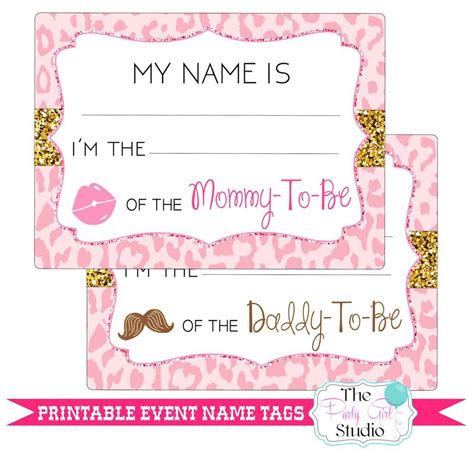 Great diy name tags or food tags for birthday parties, baby shower, bridal shower. Pin by AtHomeWithQuita on The Party Girl Studio ...