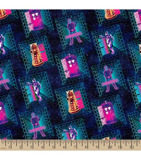 Doctor Who Icons Cotton Fabric Joann Jo Ann Doctor Who Quilt