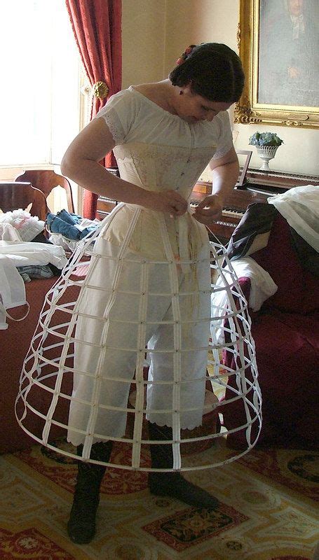 In Her Corset And Crinoline Cage Artofit