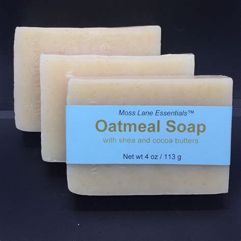 Oatmeal Soap Unscented Cold Process Soap With Shea And Cocoa Butters