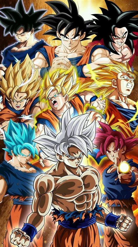 Goku All Forms Till 2018 Dragon Ball Z Dragon Ball Dragon Ball Gt