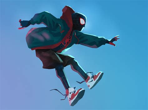 Spiderman Into The Spider Verse Digital Art Wallpaperhd Superheroes