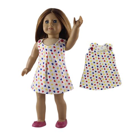 5 Sets Girl Doll Clothes Dress Outfits For 18 American Girl Doll