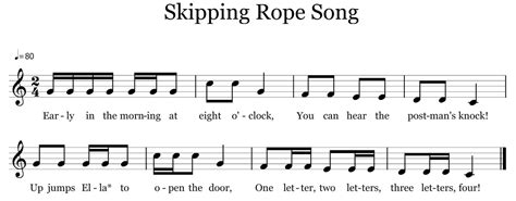 Here you will find an extensive list of jump rope rhymes and activities that are sure to bring hours of fun and laughter. Skipping Rope Song | The Yellow Brick Road