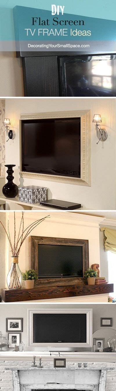 Step 3) pop over the tv when it's not in use. DIY TV Frame: Disguise that Flat Screen! | Get started, Tv ...