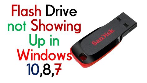 Fix USB Flash Drive Not Showing Up In Windows 10 8 7 BlueLight TECH