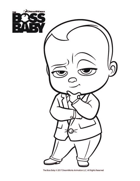 Coloring pages of the dreamworks animation film the boss baby. Boss Baby printables, Free coloring printables for The ...