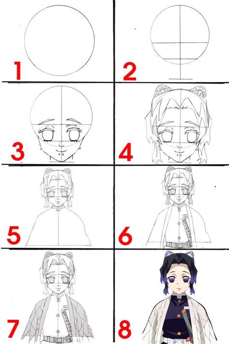 Learn How To Draw Shinobu Kocho With Easy Step Demon Slayer Tutorial De Dibujo Pasos Para