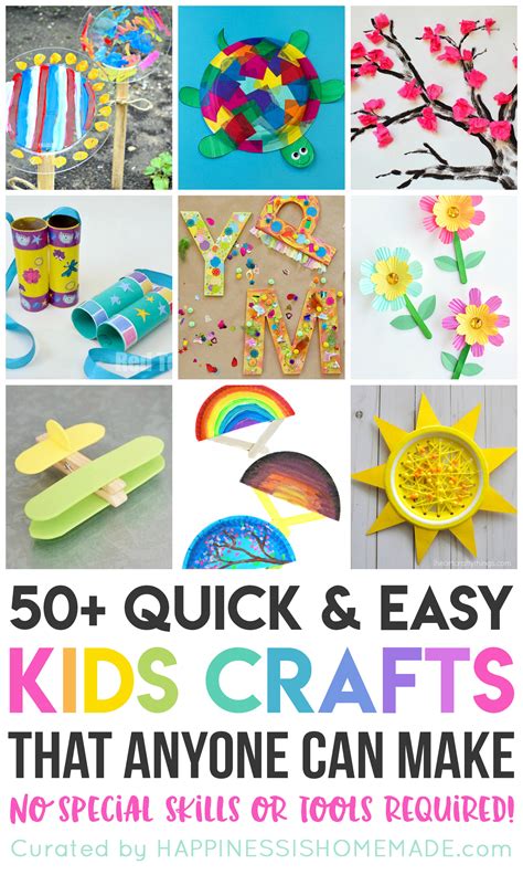 Easy Summer Kids Crafts That Anyone Can Make Happiness Is Homemade