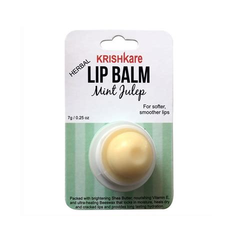 Krishkare Yellow Mint Flavour Lip Balm For Lips Packaging Size Gm