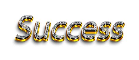 Success Png Image Word Success Png Success Gold Diamond Text Png