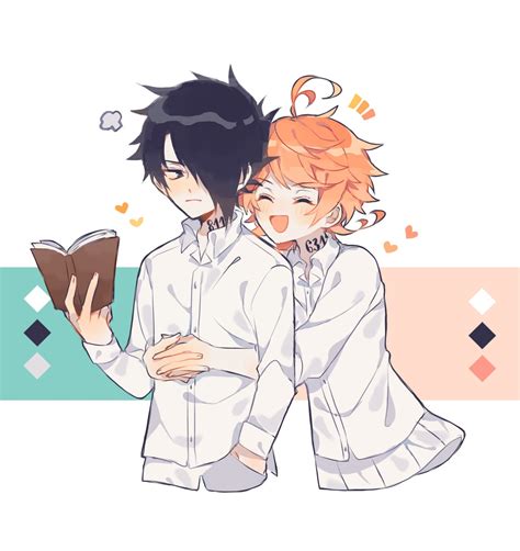 Emma And Ray Yakusoku No Neverland Drawn By Emnoray Danbooru