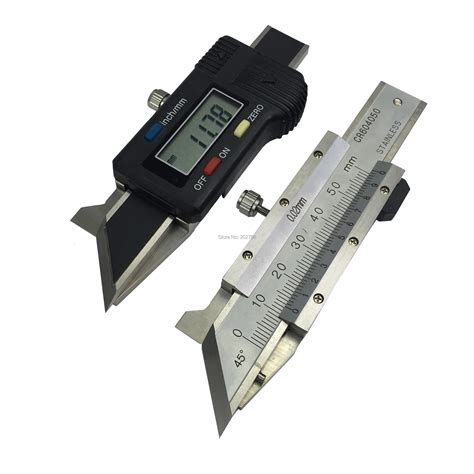 45degree Digital Chamfer Gauge Stainless Steel Chamfering Calipers
