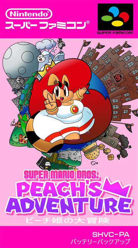 Peachs Adventure Revised Super Famicom Boxart By Bwglite On Deviantart