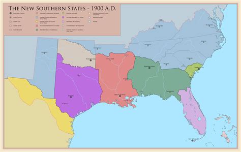 The New Southern States Redux 1900 Ad Imaginarymaps