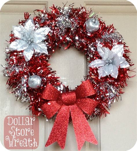 Diy Dollar Store Holiday Wreath Christmas Wreaths Diy Dollar Store