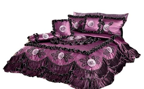 The best down and down alternative comforters for your bed, including machine washable duvets 9 best comforters to keep you cozy all night long. Tache 6 Pieces Midnight Bloom Purple Satin Sateen ...