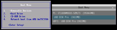 There are some differences between various bios model and tip: Useful Tip: How to Boot Your Compute from USB/CD/DVD