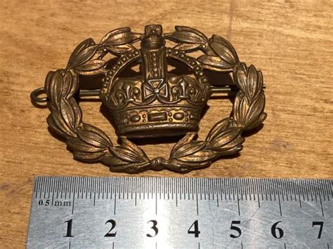 Ww1 Ww2 British Army Kings Crown Regimental Sergeant Majors Brass