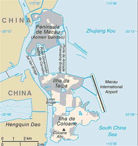 Map Of Hong Kong Zhuhai Macau Bridge