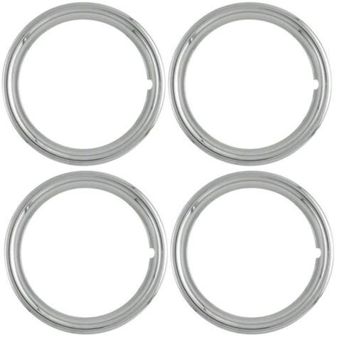 15 New Chromed Steel Beauty Rings Trim Ring Set Of 4 Ebay