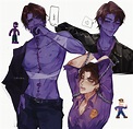 Purple Michael Afton FNAF ART PRINT - Etsy Sweden