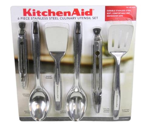 Kitchenaid 6 Piece Stainless Steel Culinary Utensil Set Ebay
