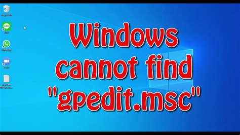 How To Fix Windows Cannot Find Gpedit Msc YouTube