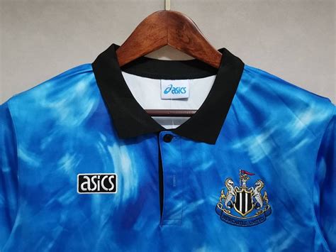 Newcastle United Blue Away Retro Football Shirt My Retro Jersey