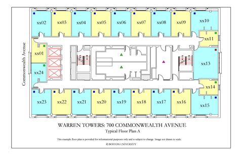 Warren Towers Floor Plans Housing Boston University