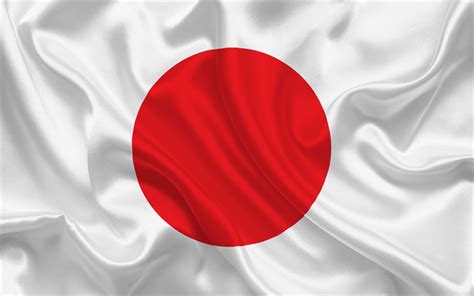 Herunterladen Hintergrundbild Japanische Flagge Japan Asien Flagge