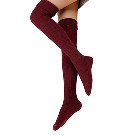 Calofe Hot Sales 1 Pair Brand Women Socks Stockings Fashion Solid High