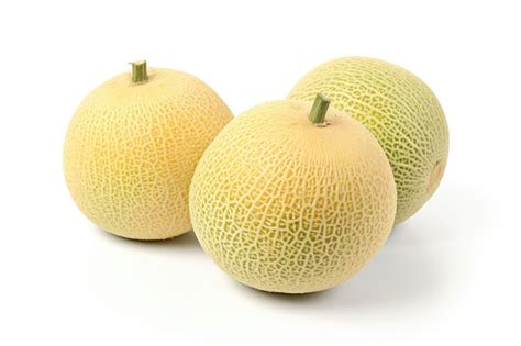 Premium Ai Image Galia Melon Fruit Isolated White Background