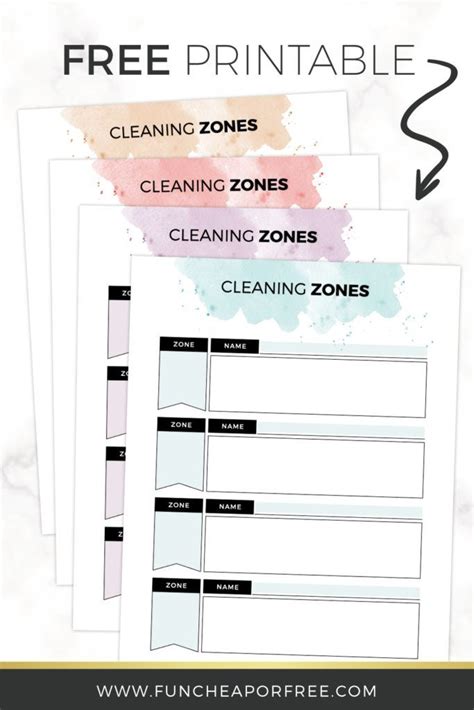 Cleaning Zones Method Daily Chores For Kids Fun Cheap Or Free In