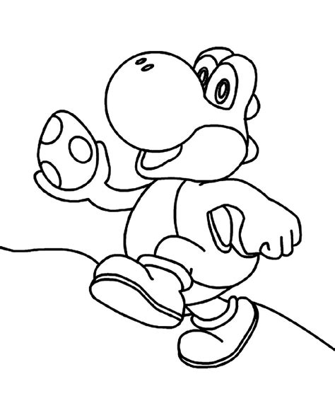 Yoshi Printable Coloring Pages